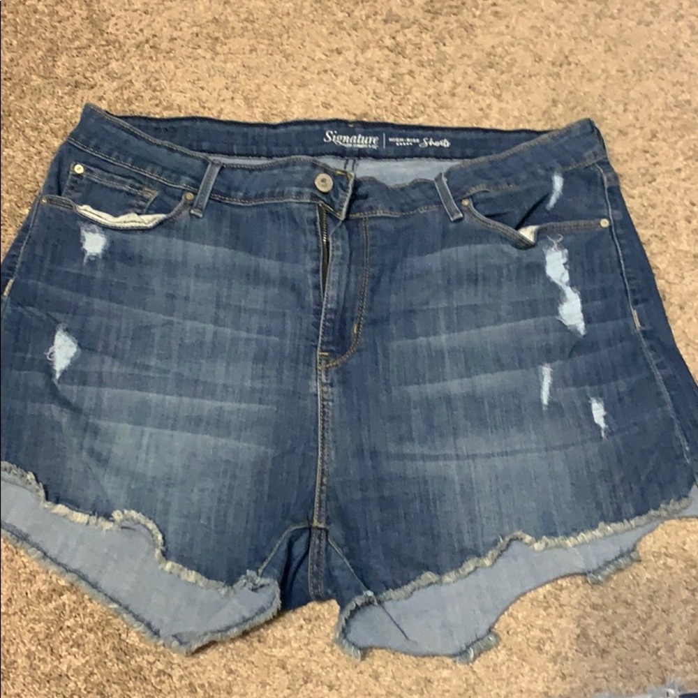 Denim shorts